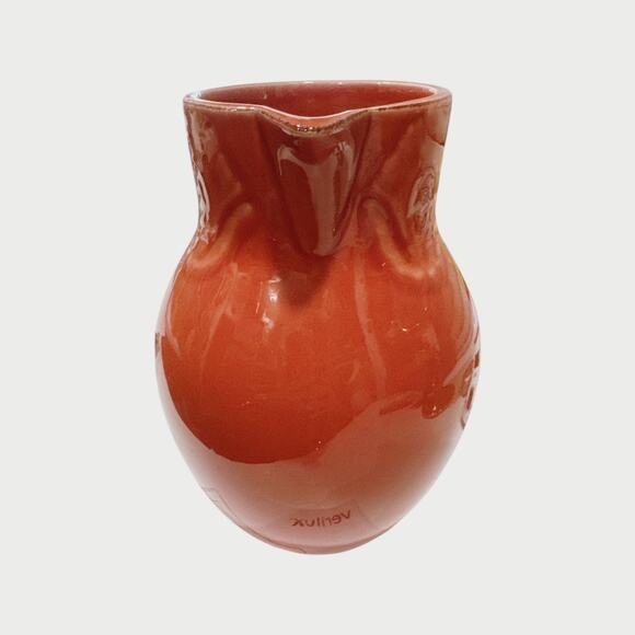 Vintage Rare Le Faubourg Portugal Carnelian Red Handled Pitcher Ewer - Picture 5 of 11